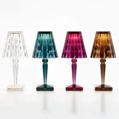 Kartell Big Battery - bordlampe IP54, transparent