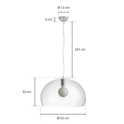 Kartell FL/Y - LED-pendellampe, transparent