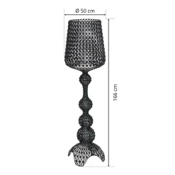Kartell Kabuki - LED-gulvlampe, sort
