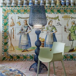 Kartell Kabuki - LED-gulvlampe, lyseblå
