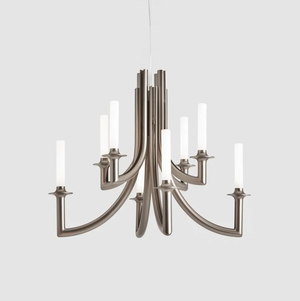 Kartell Khan lysekrone, Ø 77 cm, mat bronze