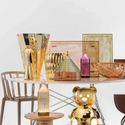 Kartell Lantern LED-bordlampe, bernstein IP54