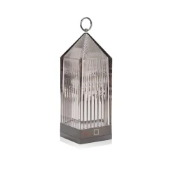 Kartell Lantern LED-bordlampe, røggrå IP54