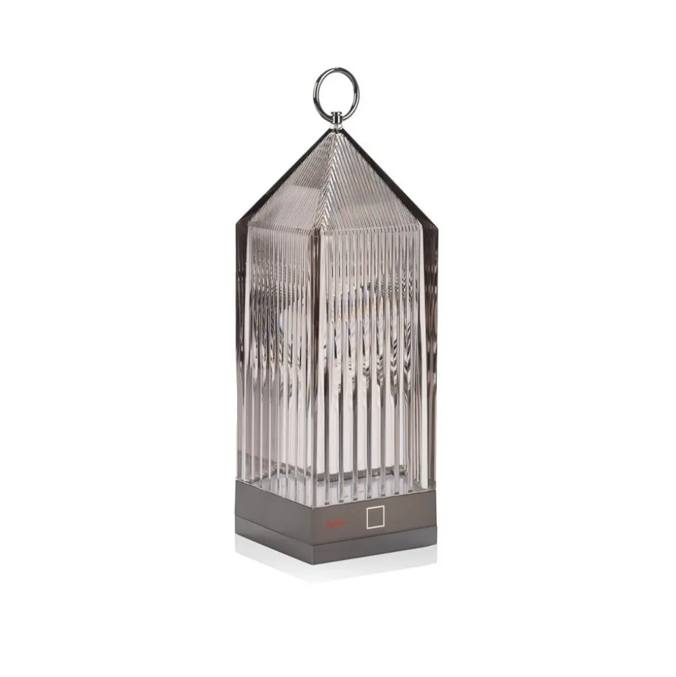 Kartell Lantern LED-bordlampe, røggrå IP54