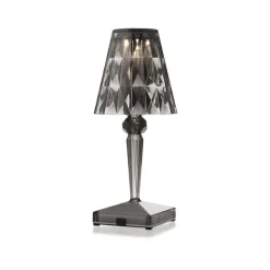 Kartell LED-bordlampe Batteri, 26 cm, røggrå, IP54