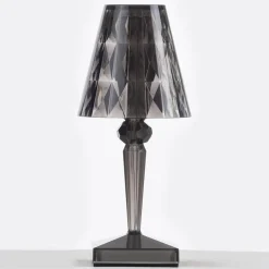 Kartell LED-bordlampe Batteri, 30 cm, røggrå, IP54