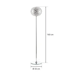 Kartell Planet LED-gulvlampe, 160 cm krystalklar