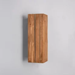 Karuni væglampe, naturlig, træ, metal, E14