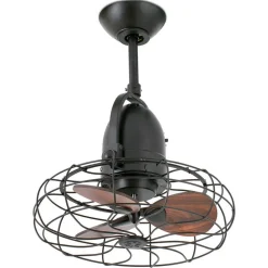 Keiki-ventilator, væg og loft, AC, mørkebrun