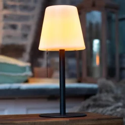 Keno LED-bordlampe jordspyd, trækafbryder, batteri