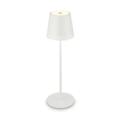 Kiki LED-bordlampe, hvid, IP44, 3.000K