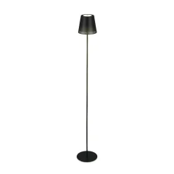Kiki LED-gulvlampe, 3.000K, sort, IP44