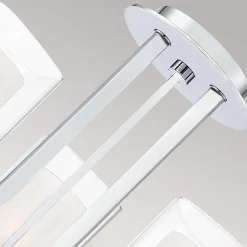 Kolt IP44-loftslampe med dobbelte glasskærme