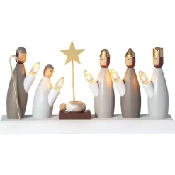 Krubba vinduesstage, 5 lyskilder