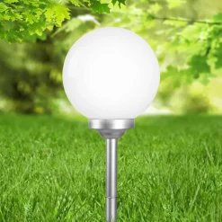 Kugleformet solcellelampe Celyn, 30 cm