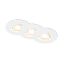 Kulana Mini indbygget spot LED IP44 3 stk hvid
