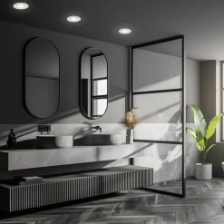 Kulana Mini indbygget spot med LED IP44 3er krom