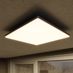 Kvadratisk LED-loftslampe Henni udendørs