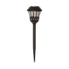 Lace LED-lampe med jordspyd, sort, højde 31 cm, sæt med 4 stk