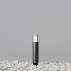 Lampe med jordspyd GLIDE, grafit, højde 37 cm, IP54, G9