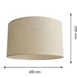 Lampeskærm Alba, Ø 40 cm, E27, ecru