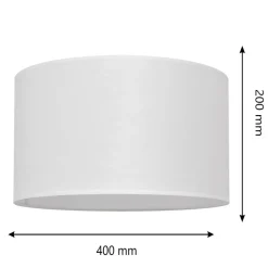 Lampeskærm Alba, Ø 40 cm, E27, hvid