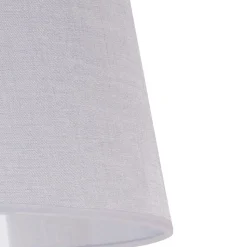 Lampeskærm Classic L til gulvlamper, hvid/klar