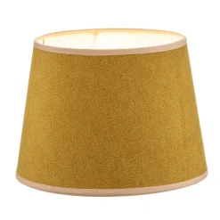 Lampeskærm Classic S, vævet, sennepsgul