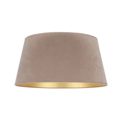 Lampeskærm Cone højde 25,5 cm, beige/guld