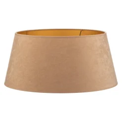 Lampeskærm Cone højde 25,5 cm, beige/guld