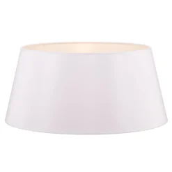 Lampeskærm Cone højde 25,5 cm, chintz hvid