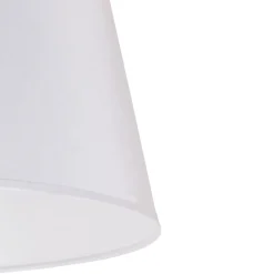 Lampeskærm Cone højde 25,5 cm, chintz hvid