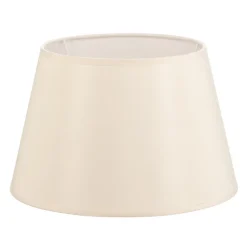Lampeskærm Cone højde 18 cm, chintz ecru/hvid