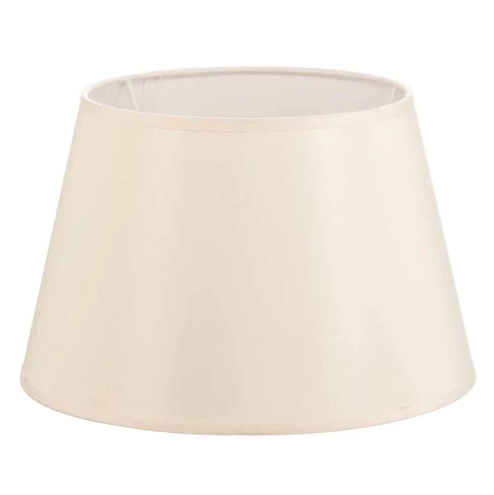 Lampeskærm Cone højde 18 cm, chintz ecru/hvid