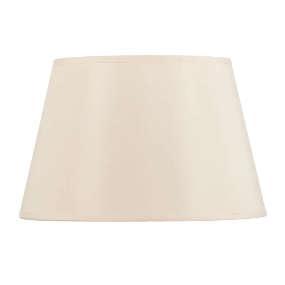 Lampeskærm Cone højde 18 cm, chintz ecru/hvid