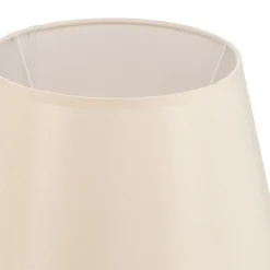 Lampeskærm Cone højde 18 cm, chintz ecru/hvid