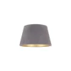 Lampeskærm Cone højde 18 cm, grå/guld