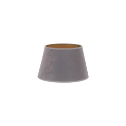 Lampeskærm Cone højde 18 cm, grå/guld