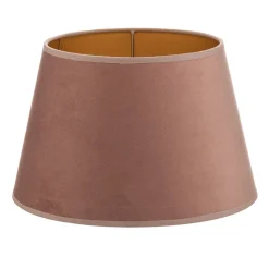 Lampeskærm Cone højde 18 cm, lyserød/guld