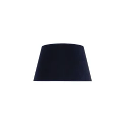 Lampeskærm Cone højde 18 cm, mørkeblå/guld