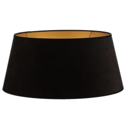 Lampeskærm Cone højde 25,5 cm, sort/guld