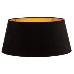 Lampeskærm Cone højde 25,5 cm, sort/guld