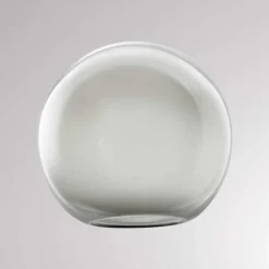 Lampeskærm Loon Ball Mini, Ø 18 cm, røggrå, glas