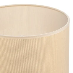 Lampeskærm Roller Ø 25 cm, ecru/guld