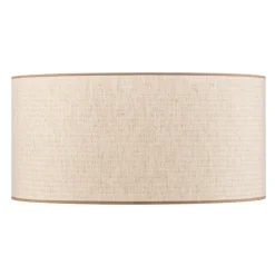 Lampeskærm Roller, ecru, jute, Ø 50 cm, højde 24 cm