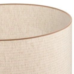 Lampeskærm Roller, ecru, jute, Ø 50 cm, højde 24 cm