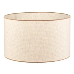 Lampeskærm Roller, ecru, jute, Ø 50 cm, højde 30 cm