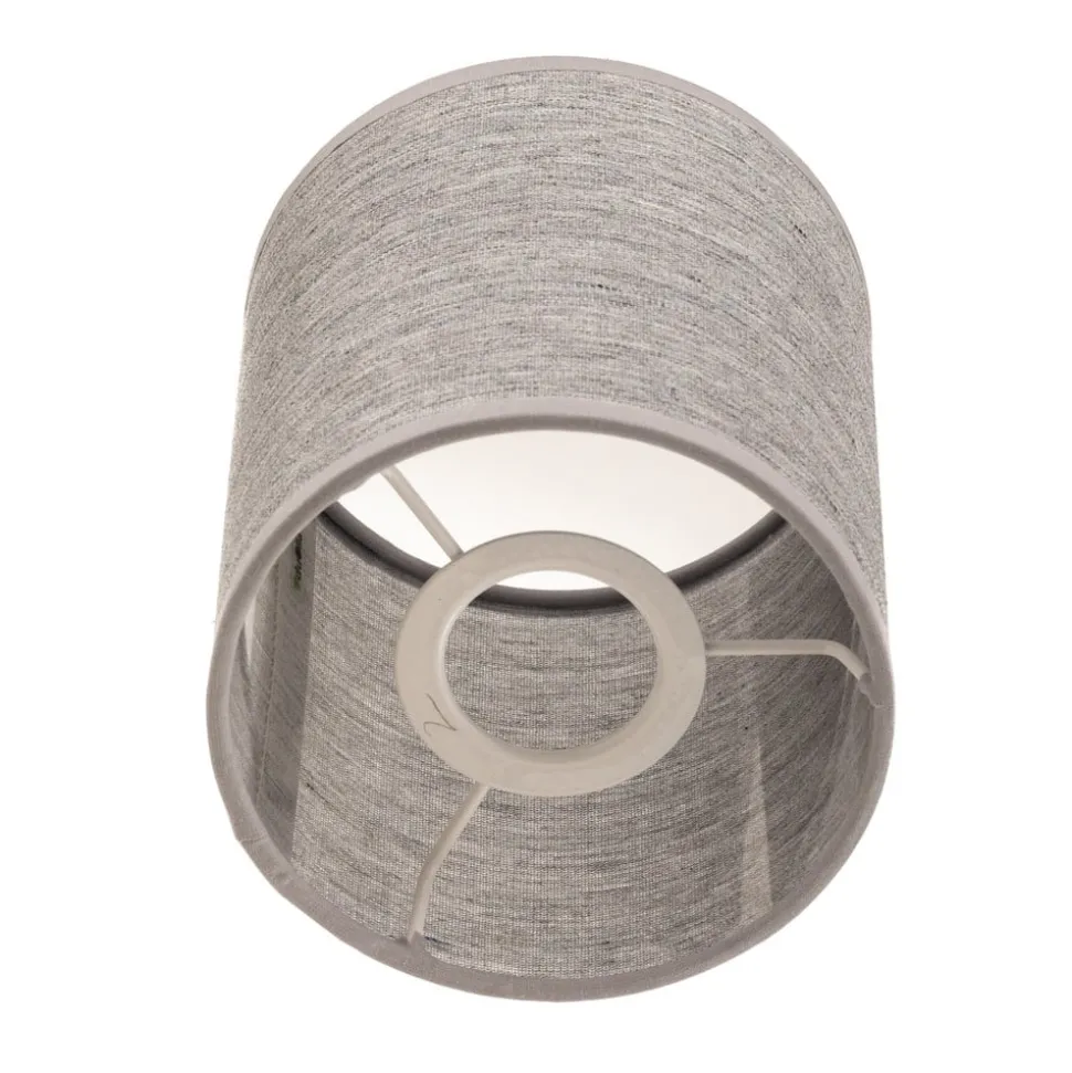 Lampeskærm Roller, grå, Ø 13 cm, højde 15 cm