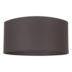 Lampeskærm Roller, jordbrun, Ø 50 cm, højde 24 cm