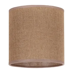 Lampeskærm Roller, lysebrun, Ø 15 cm, højde 15 cm